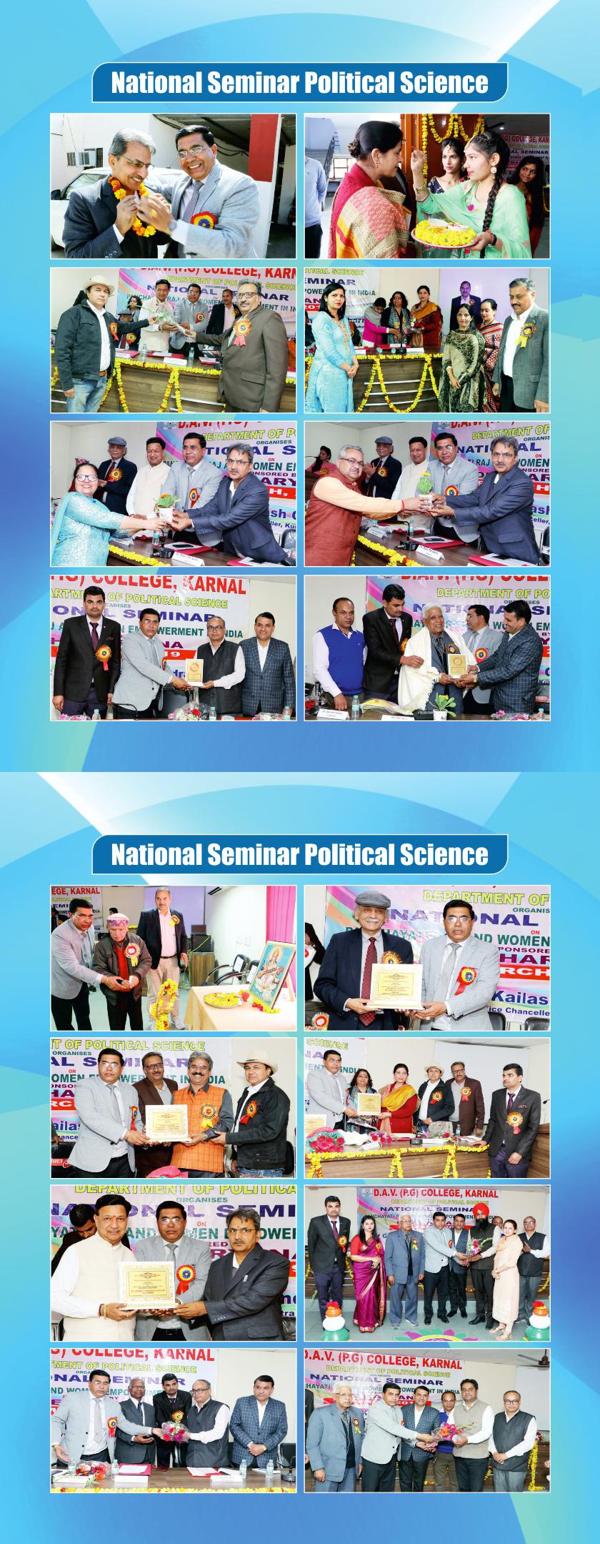 National Seminar at D.A.V. (PG) College, Karnal