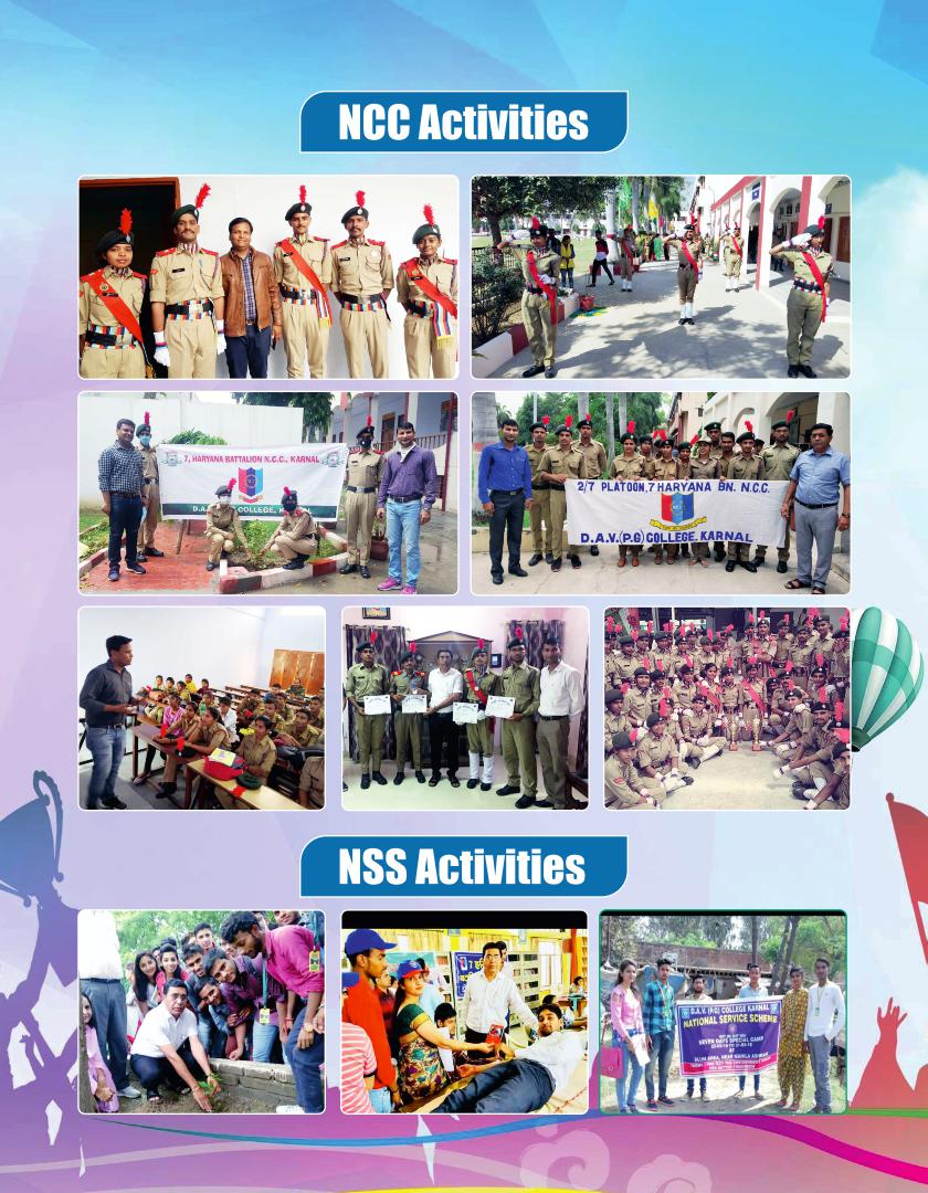 NCC at D.A.V. (PG) College, Karnal