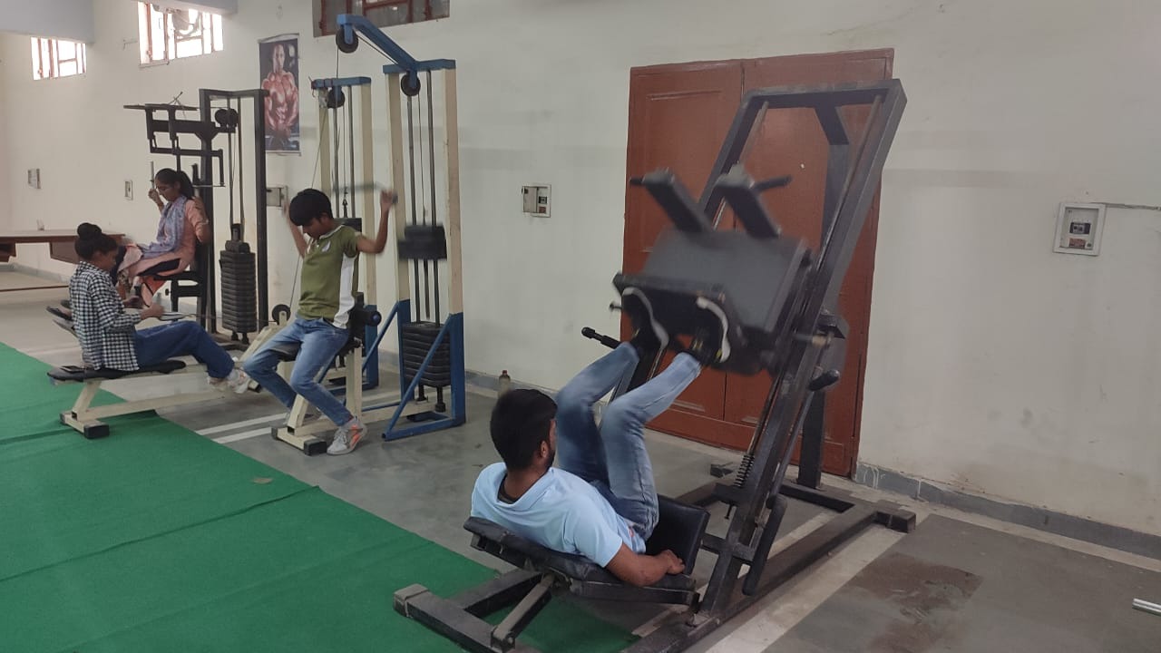 gymnasium in DAV (PG) College, Karnal