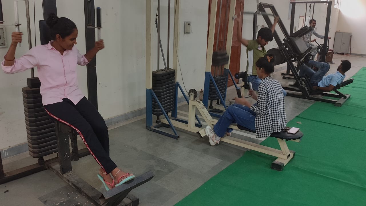 gymnasium in DAV (PG) College, Karnal